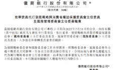 徽商银行：孔庆龙代为履行战略委员会主任委员职责