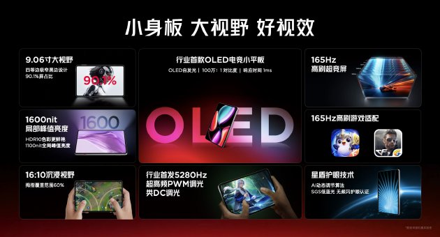 9.06英寸超绝手感，红魔电竞平板3 PRO塞下PC级散热+骁龙8至尊版